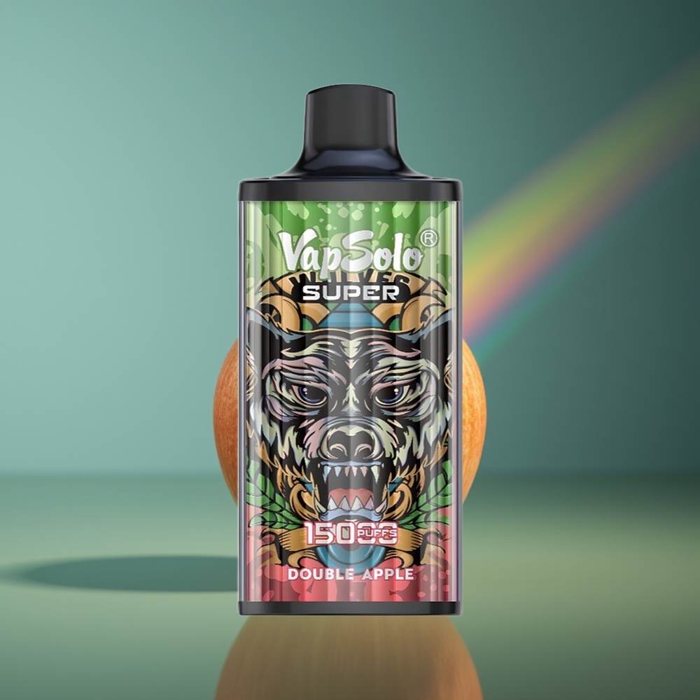 Wholesale Lithuania VapSolo Super 15000 Puffs Dviguba Obuolių 40ml Type-C
