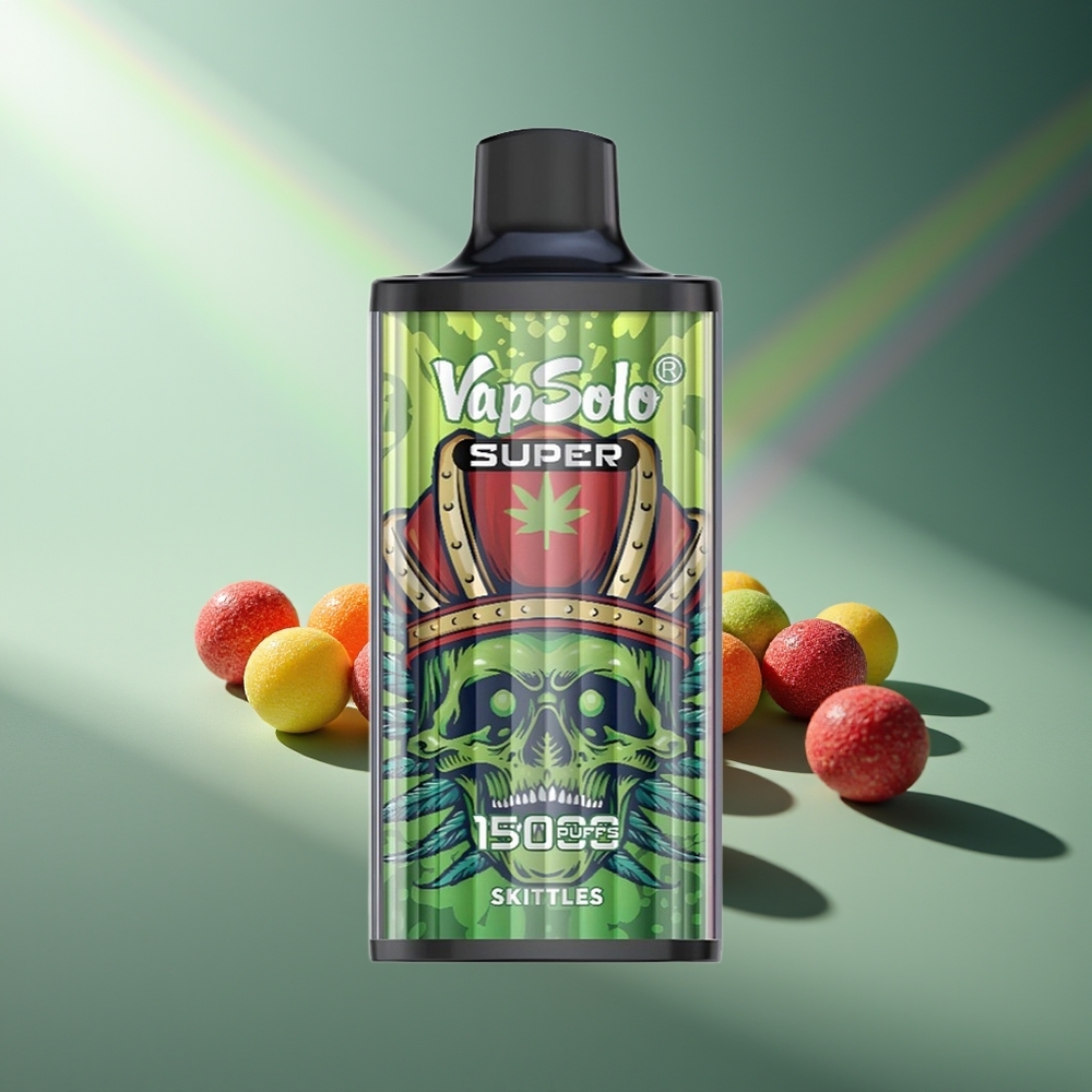 Wholesale Lithuania VapSolo Super 15000 Puffs Skittles 40ml 850mAh
