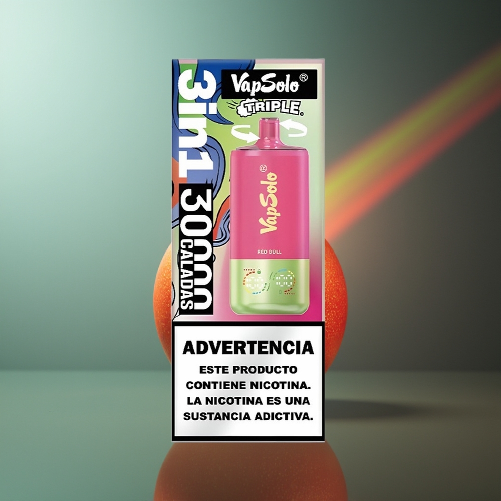 Wholesale Lithuania VapSolo Triple 30000 Puffs 40ml Raudonojo Jautieno