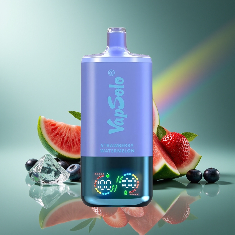 Wholesale Lithuania VapSolo Triple 30000 Puffs Braškės Arbūzas & Mėlynės Ledas 40ml Type-C