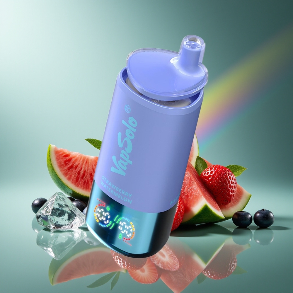 Wholesale Lithuania VapSolo Triple 30000 Puffs Braškės Arbūzas & Mėlynės Ledas 40ml Type-C
