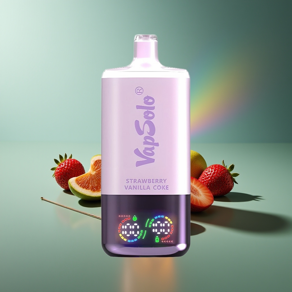 Wholesale Lithuania VapSolo Triple 30000 Puffs Braškių Vanilės Kola 3x40ml Type-C