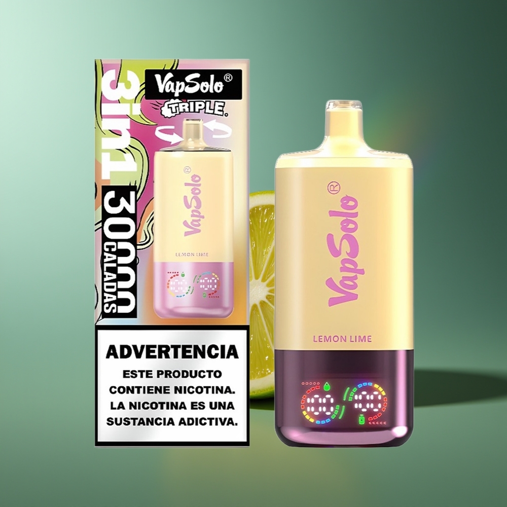 Wholesale Lithuania VapSolo Triple 30000 Puffs Citrina Svogūnėlė Type-C