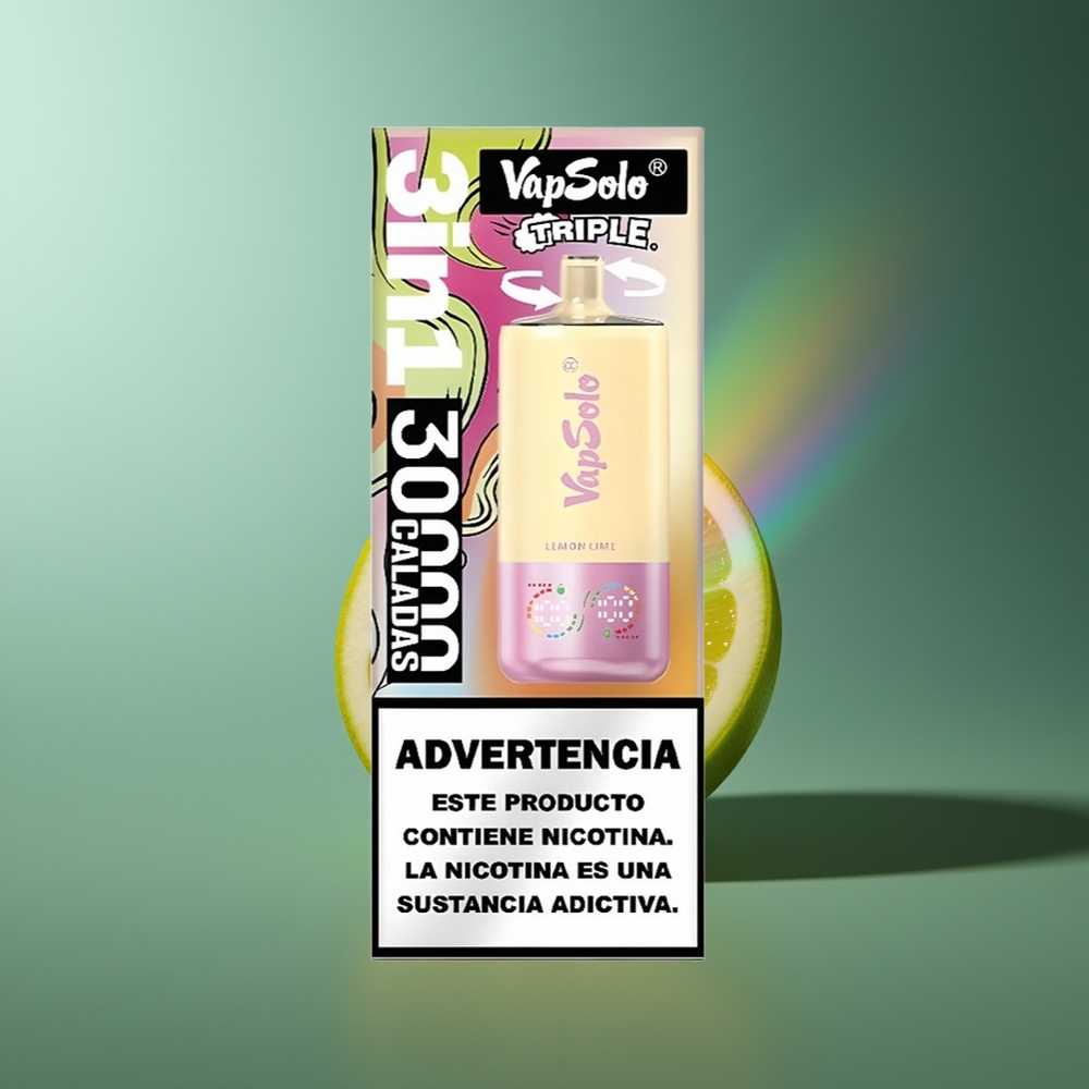 Wholesale Lithuania VapSolo Triple 30000 Puffs Citrina Svogūnėlė Type-C
