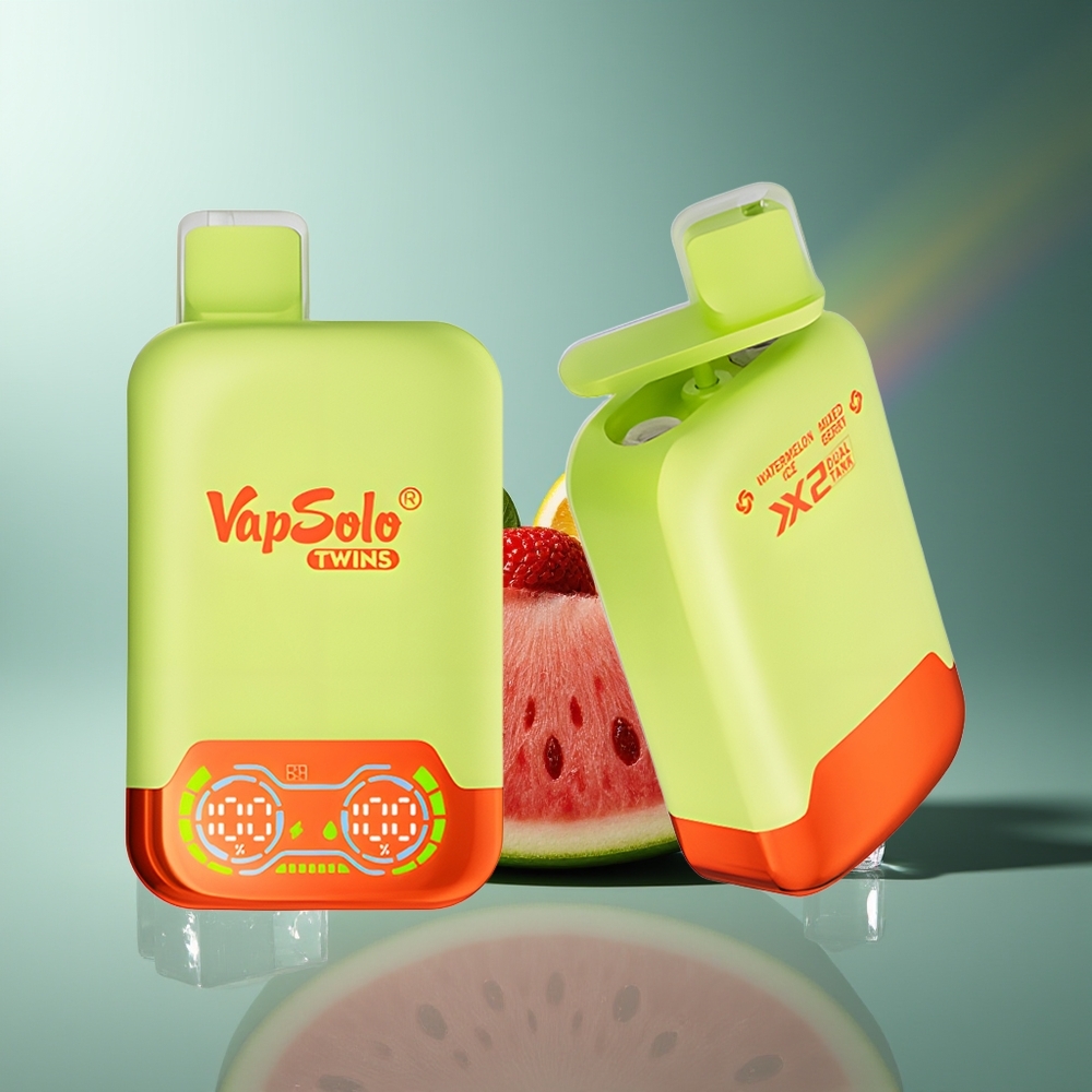 Wholesale Lithuania VapSolo Twins 20000 Puffs Arbūzo Ledas & Įvairių Uogų 40ml Type-C