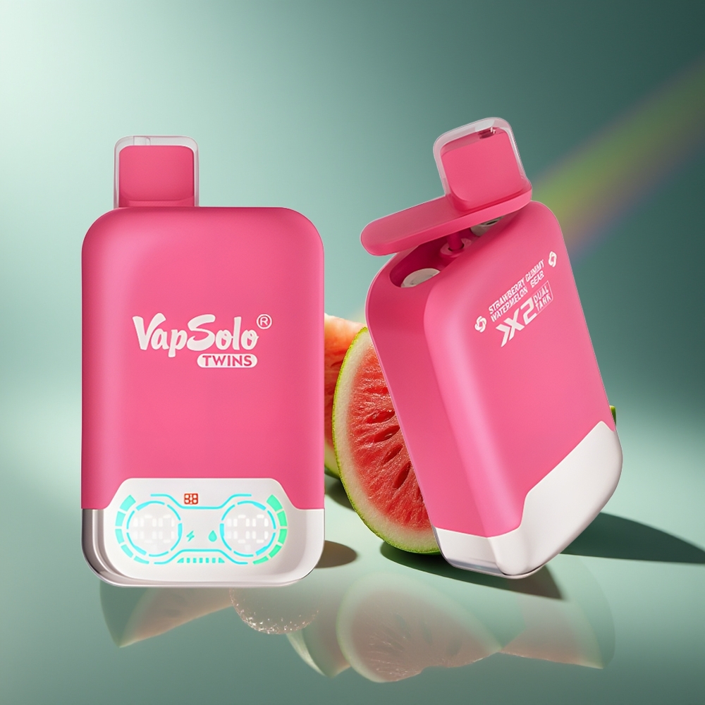 Wholesale Lithuania VapSolo Twins 20000 Puffs Braškių Arbūzas & Guminiai Meškučiai 40ml Type-C