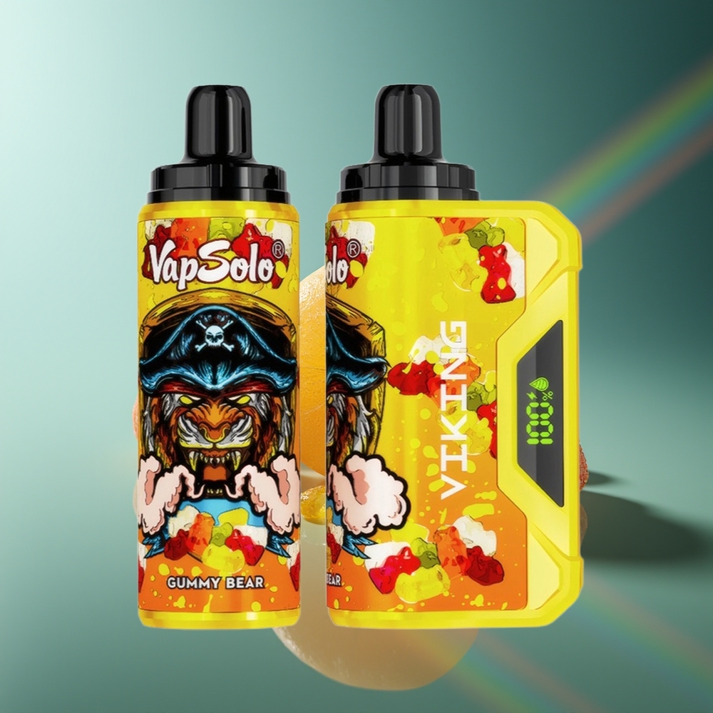 Wholesale Lithuania VapSolo VIKING 12000 Puffs 22ml Guminukų (Gummy Bear) Type-C