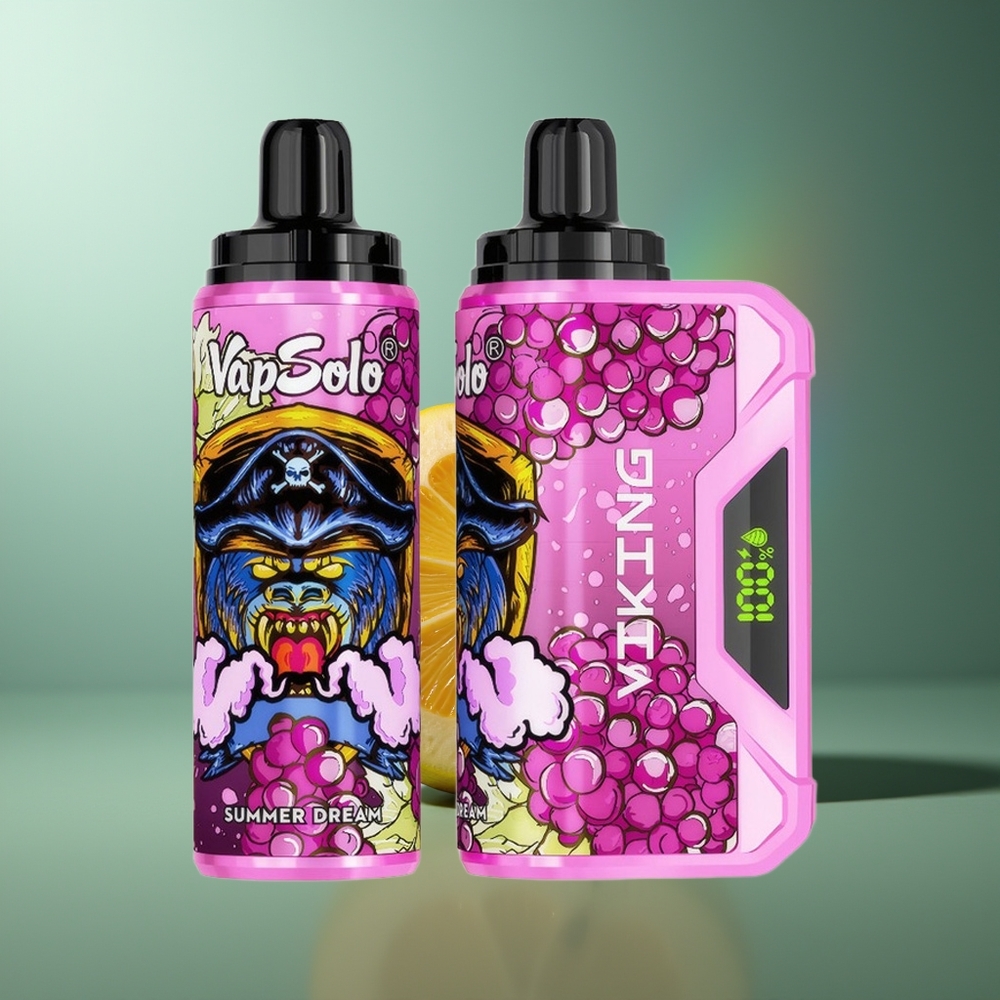 Wholesale Lithuania VapSolo VIKING 12000 Puffs 22ml Vasaros Sapnas Vienkartinės Elektroninės Cigaretės