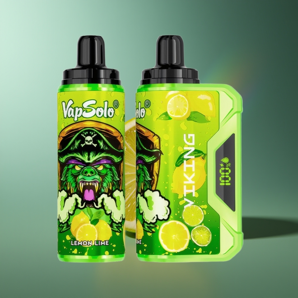 Wholesale Lithuania VapSolo VIKING 12000 Puffs Citrina Žaluma 22ml Type-C