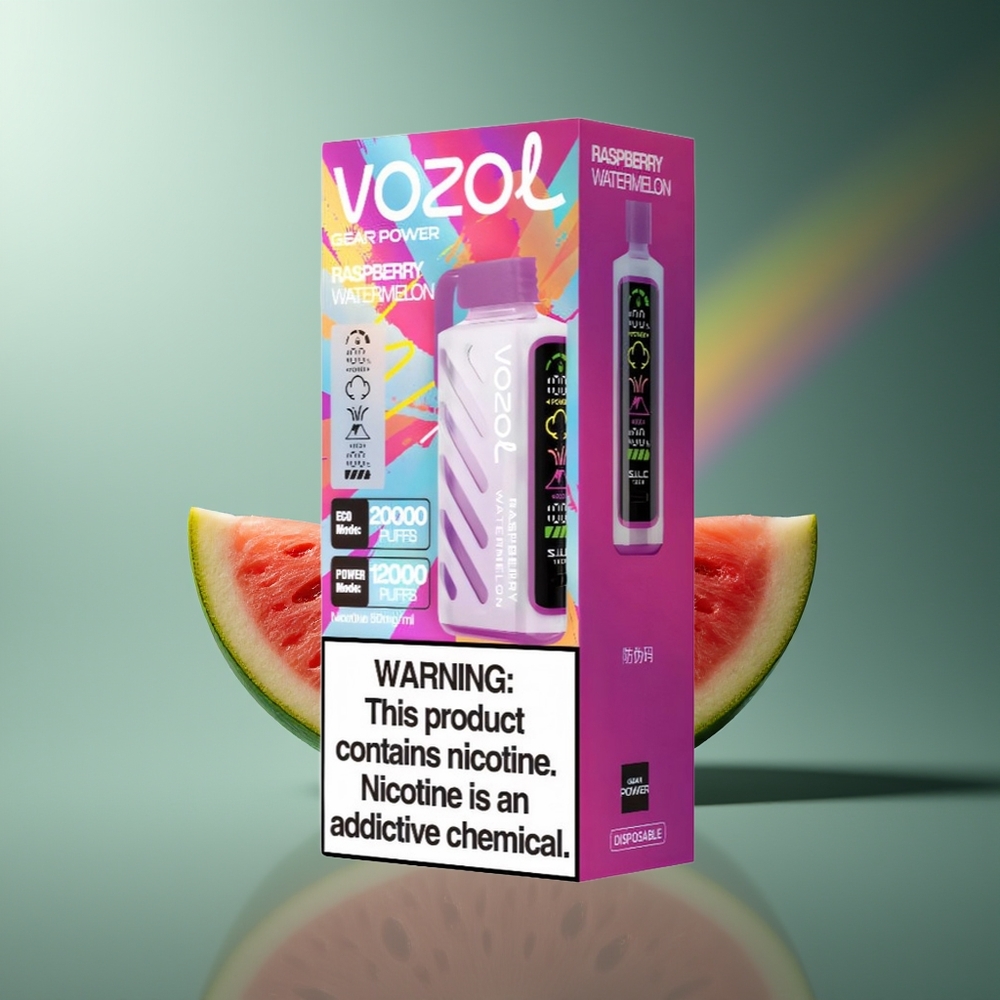 Wholesale Lithuania VOZOL Gear Power 20000 Puffs 20mL Aviečių Arbūzas Vienkartinės Elektroninės Cigaretės