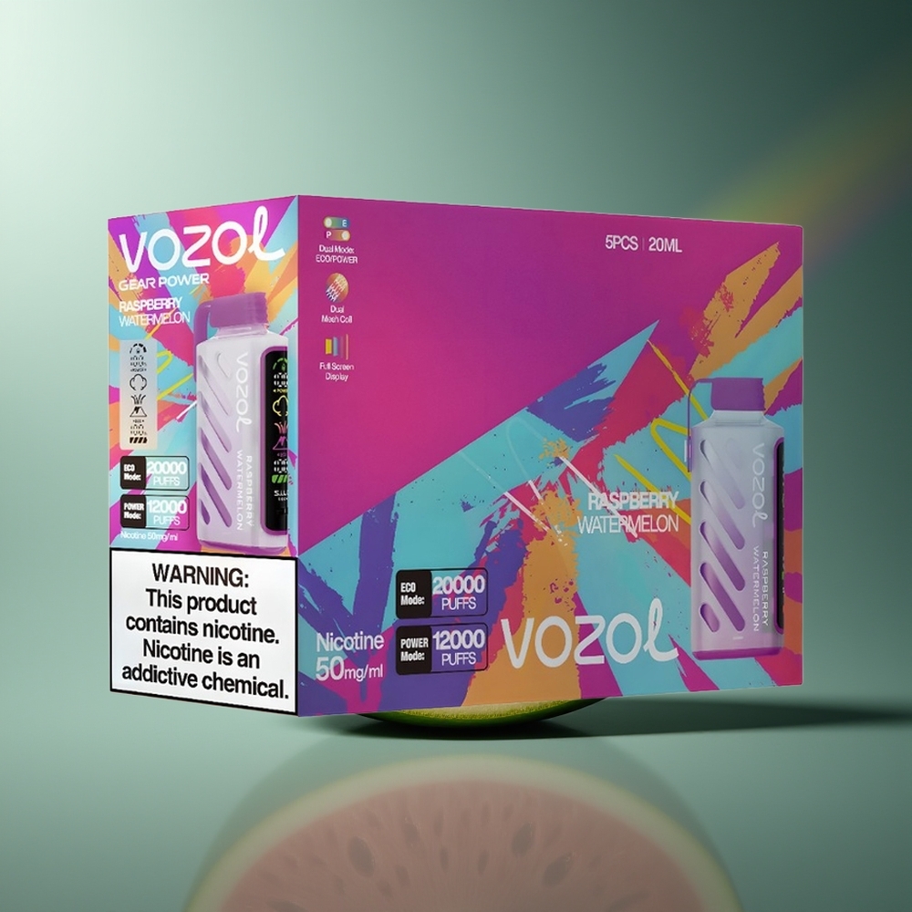 Wholesale Lithuania VOZOL Gear Power 20000 Puffs 20mL Aviečių Arbūzas Vienkartinės Elektroninės Cigaretės