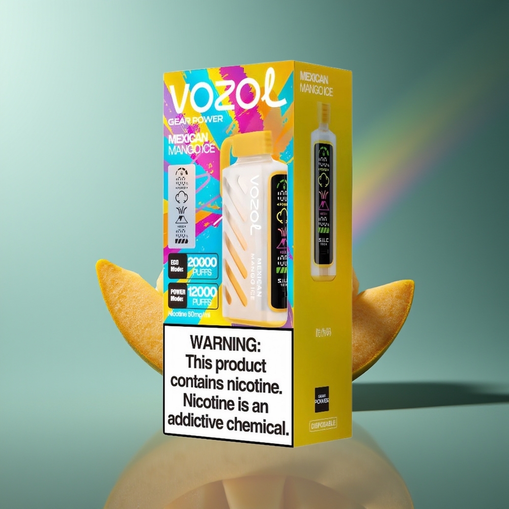 Wholesale Lithuania VOZOL Gear Power 20000 Puffs Dual Mesh Coil Meksikietiškas Mango Ledas