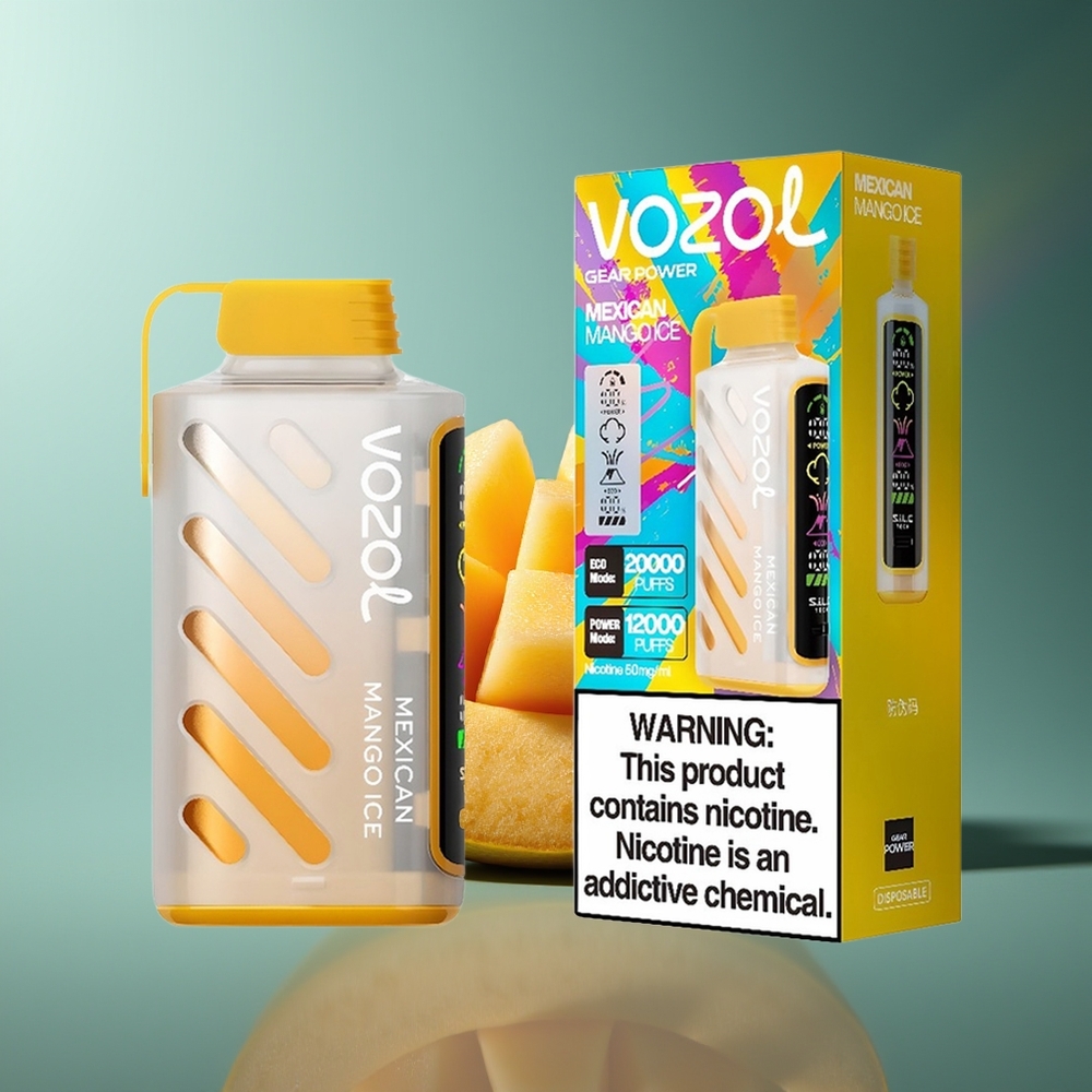 Wholesale Lithuania VOZOL Gear Power 20000 Puffs Dual Mesh Coil Meksikietiškas Mango Ledas