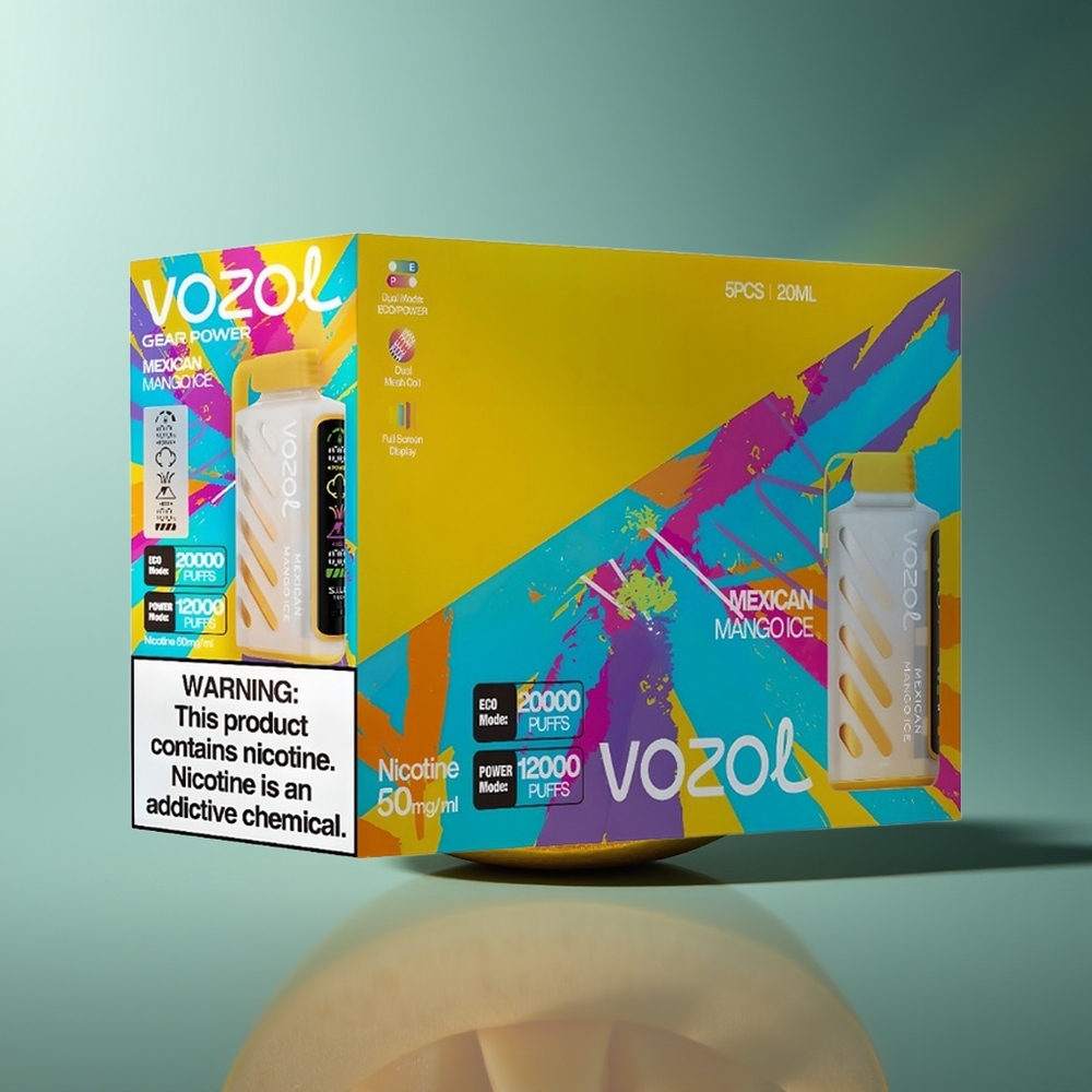 Wholesale Lithuania VOZOL Gear Power 20000 Puffs Dual Mesh Coil Meksikietiškas Mango Ledas