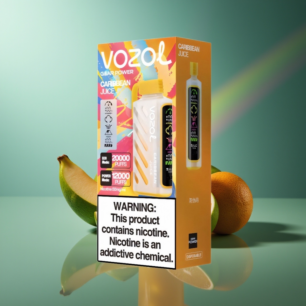 Wholesale Lithuania VOZOL Gear Power 20000 Puffs Karibų Sultys Dual Mesh Coil