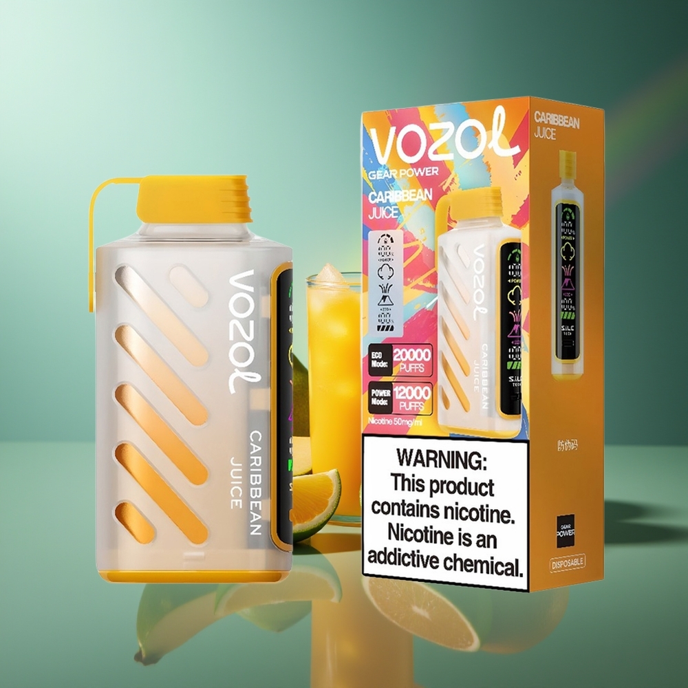 Wholesale Lithuania VOZOL Gear Power 20000 Puffs Karibų Sultys Dual Mesh Coil
