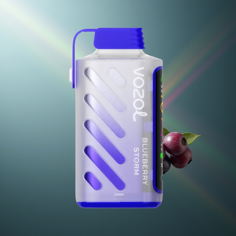 Wholesale Lithuania VOZOL Gear Power 20000 Puffs Mėlynų Uogų Audra Dual Mesh Coil Full Screen Display