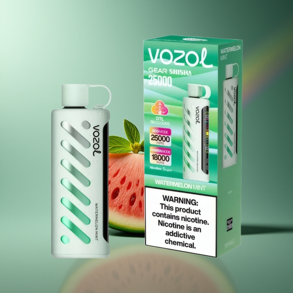 Wholesale Lithuania VOZOL Gear Shisha 25000 Pūsų Arbūzas Mėta Dual Mesh