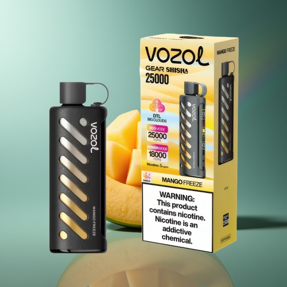 Wholesale Lithuania VOZOL Gear Shisha 25000 Pūsų Mango Šaltis S.i.L.C Tech Dual Mesh