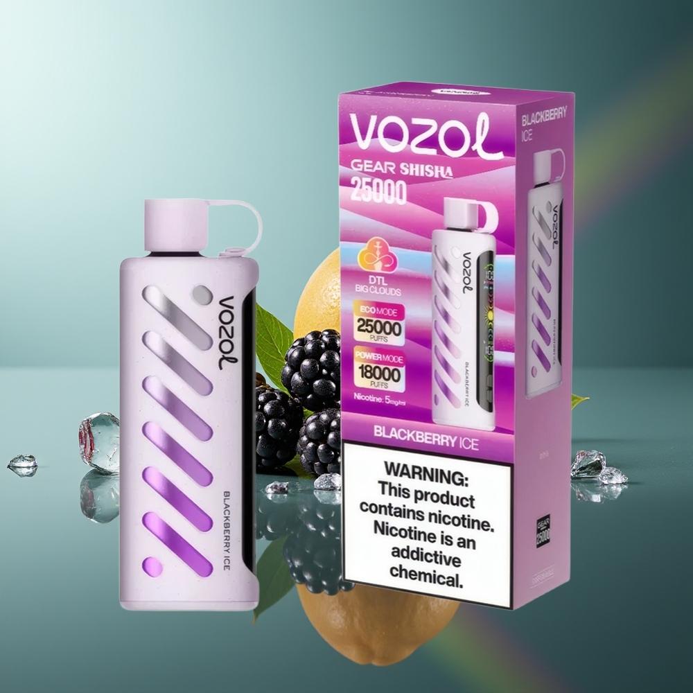 Wholesale Lithuania VOZOL Gear Shisha 25000 Puffs Juodųjų Uogų Ledas Dual Mesh Dual Modes