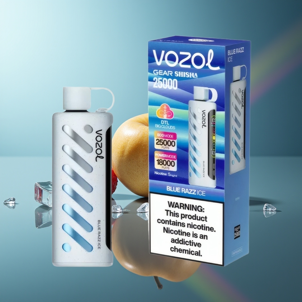 Wholesale Lithuania VOZOL Gear Shisha 25000 Puffs Mėlynų Gervuogių Ledas Dual Mesh Dual Modes