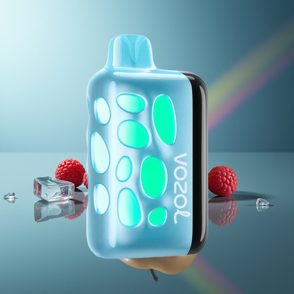 Wholesale Lithuania VOZOL RAVE 40000 Disposable Mėlynasis Avietinis Ledas 270 degrees Vibrant Glow Design 1000mAh Battery Capacity