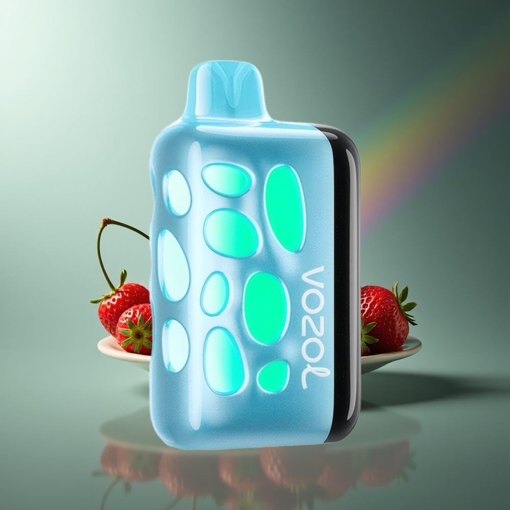 Wholesale Lithuania VOZOL RAVE 40000 Vienkartinės Elektroninės Cigaretės 270° Vibrant Glow Cherry Strawberry 20/50mg/ml