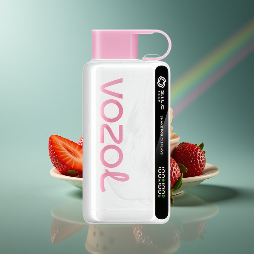 Wholesale Lithuania VOZOL STAR 9000/12000 Braškų Ledų Sūrelis 650mAh 30% greitesnė įkrova