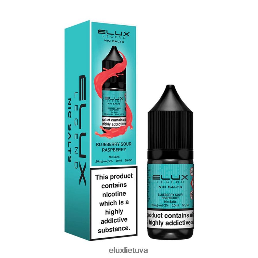 nic druskos mėlynių rūgščių aviečių 10ml