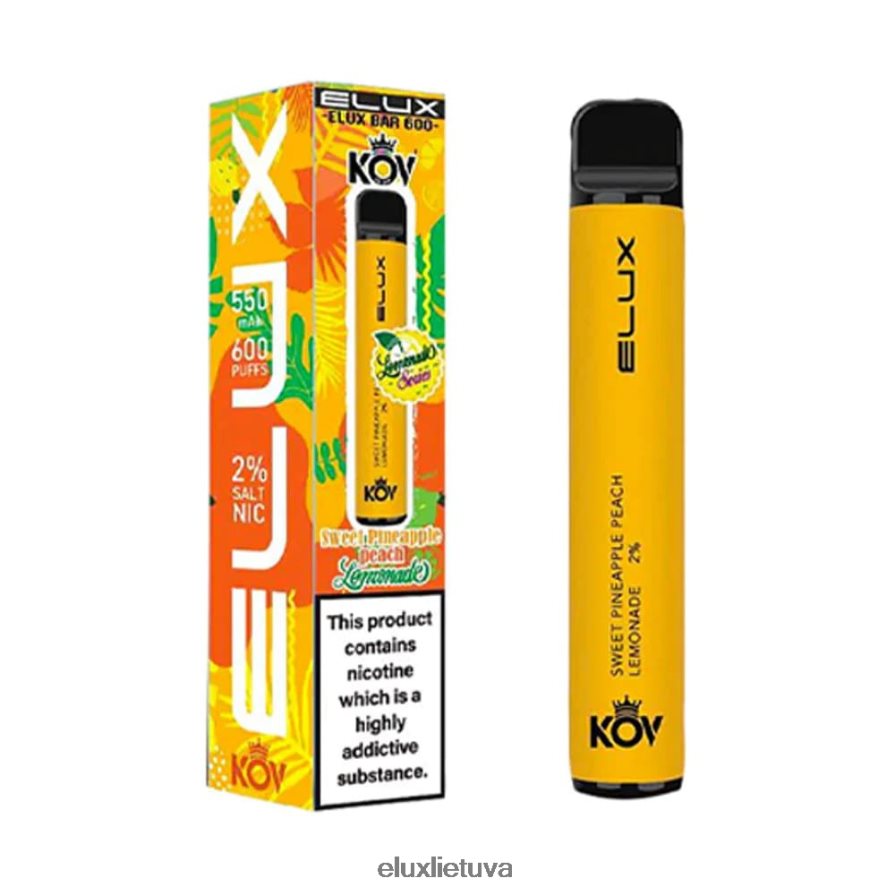 Elux Bar Limonadų serijos vienkartiniai vape ananasų persikų limonadas saldus 84082478 Elux Vape Website
