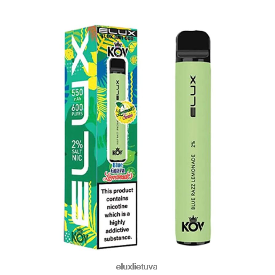 Elux Bar Limonadų serijos vienkartiniai vape mėlynas razz limonadas 8408249 Elux Vape Near Me