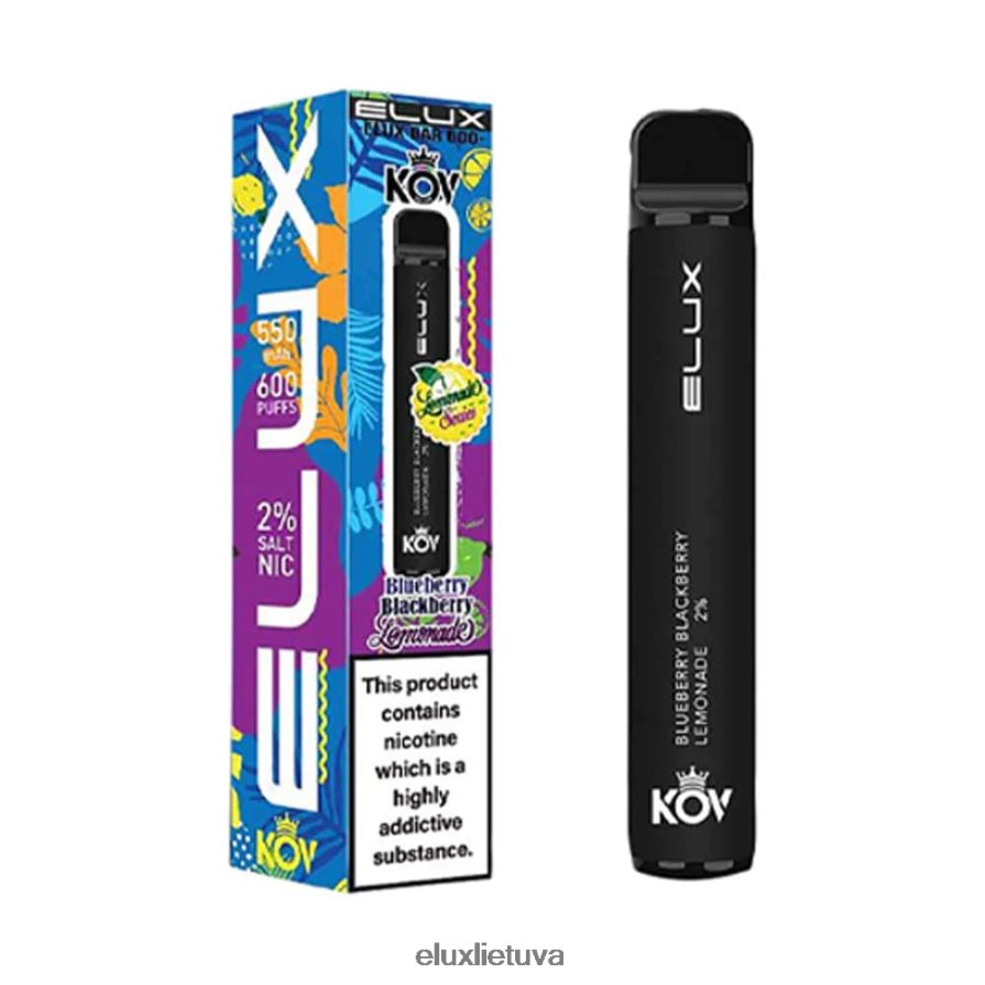 Elux Bar Limonadų serijos vienkartiniai vape mėlynių gervuogių limonadas 840824105 Elux Vilnius