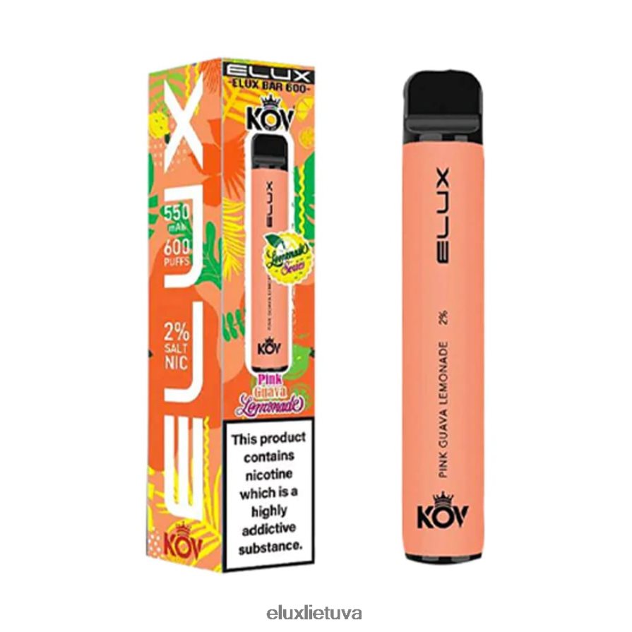 Elux Bar Limonadų serijos vienkartiniai vape rožinis gvajavos limonadas 840824106 Elux Vape Lietuva