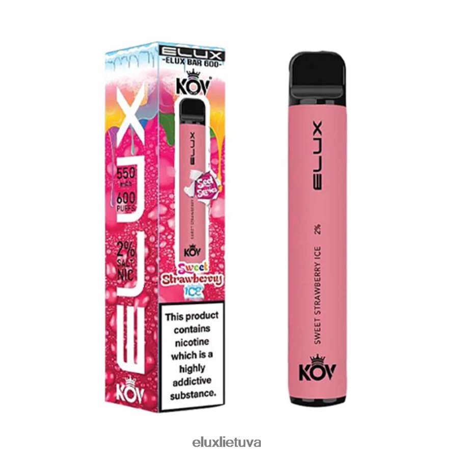 Elux Bar saldus serijos vienkartinis vape saldus braškių ledas 840824110 Elux Amazon Lietuva