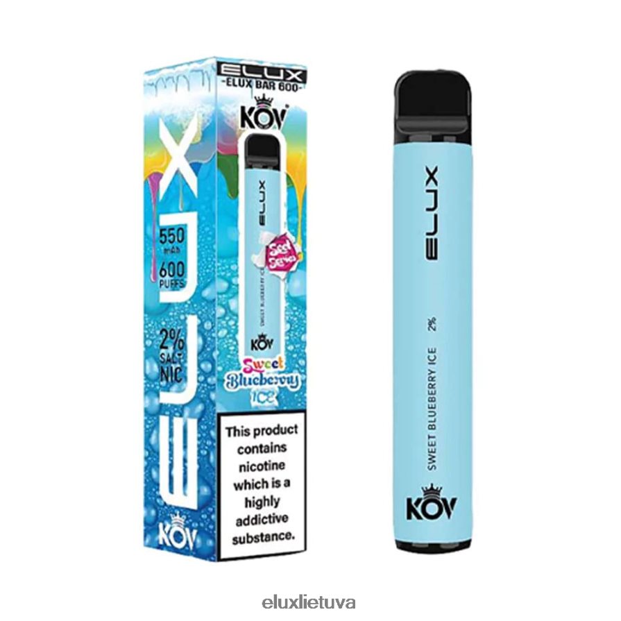Elux Bar saldus serijos vienkartinis vape saldus mėlynių ledas 840824109 Elux Vape Near Me