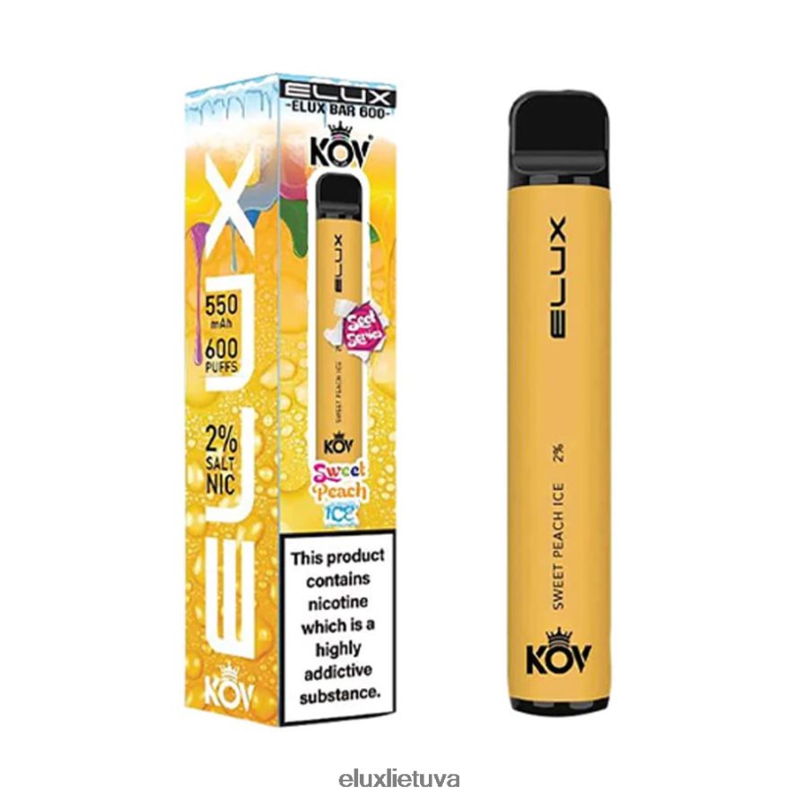 Elux Bar saldus serijos vienkartinis vape saldus persikų ledas 840824108 Elux Vape Website