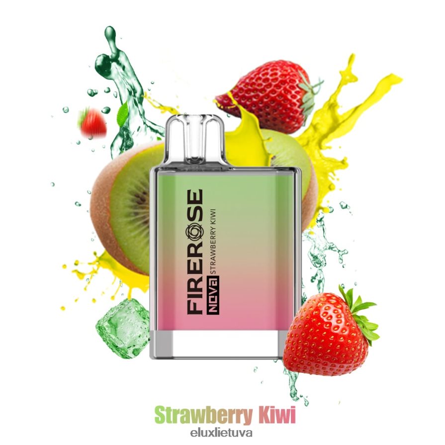 Elux Firerose Nova 600 išpūtimų vienkartinis vape braškių kivi 84082425 Elux Vilnius
