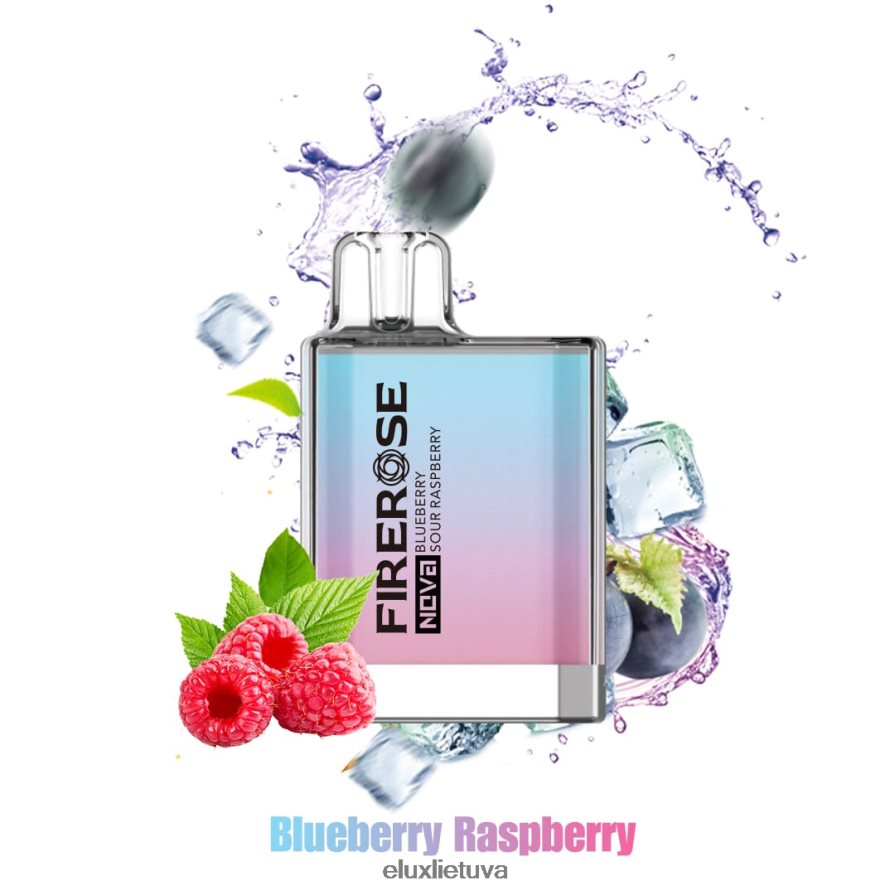 Elux Firerose Nova 600 išpūtimų vienkartinis vape mėlynių rūgščių aviečių 84082422 Elux Shop Lietuva